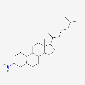 molecular formula C27H50ClN B13393942 3alpha-Aminocholestane Hydrochloride CAS No. 5457-79-4