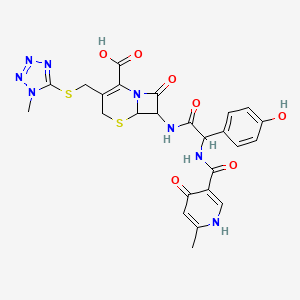 molecular formula C25H24N8O7S2 B13393966 Cefpiramide acid; Cefpiramide 