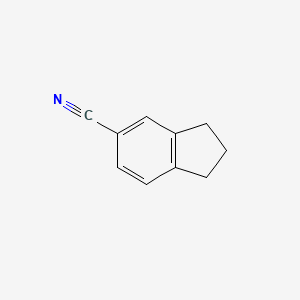 molecular formula C10H9N B1339397 2,3-Dihydro-1H-indene-5-carbonitrile CAS No. 69975-67-3