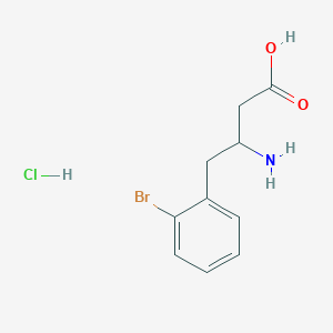 molecular formula C10H13BrClNO2 B13393972 2-Bromo-D-beta-homophenylalanine hydrochloride 