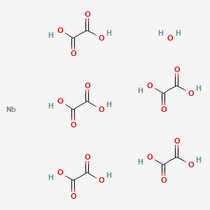 molecular formula C10H12NbO21 B13393981 niobium;oxalic acid;hydrate 
