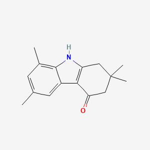 molecular formula C16H19NO B1339399 2,2,6,8-Tetramethyl-1,2,3,9-tetrahydro-4H-carbazol-4-one CAS No. 166099-06-5