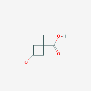 molecular formula C6H8O3 B1339401 1-甲基-3-氧代环丁烷-1-羧酸 CAS No. 286442-89-5