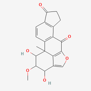 molecular formula C20H18O6 B13394034 16,18-Dihydroxy-17-methoxy-1-methyl-13-oxapentacyclo[10.6.1.02,10.05,9.015,19]nonadeca-2(10),3,5(9),12(19),14-pentaene-6,11-dione 