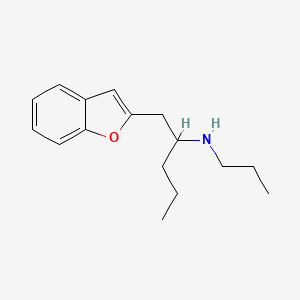 molecular formula C16H23NO B13394042 Benzofuranylpropylaminopentane 