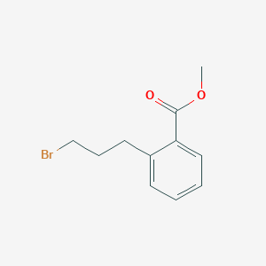 molecular formula C11H13BrO2 B13394067 Methyl 2-(3-bromopropyl)benzoate 