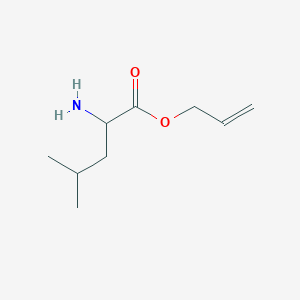 molecular formula C9H17NO2 B1339408 prop-2-en-1-yl 2-amino-4-methylpentanoate 