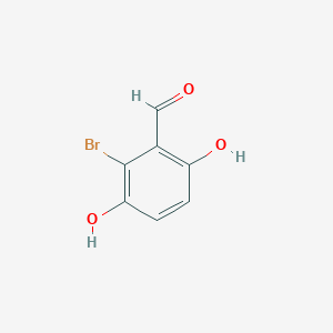molecular formula C7H5BrO3 B1339409 2-溴-3,6-二羟基苯甲醛 CAS No. 241127-72-0