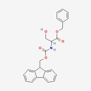 molecular formula C25H23NO5 B13394148 Benzyl 2-((((9H-fluoren-9-yl)methoxy)carbonyl)amino)-3-hydroxypropanoate 