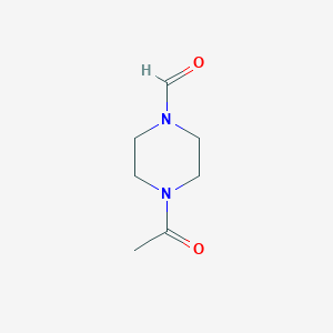 molecular formula C7H12N2O2 B1339419 4-Acetylpiperazine-1-carbaldehyde CAS No. 223142-88-9