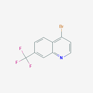 molecular formula C10H5BrF3N B1339427 4-Bromo-7-(trifluoromethyl)quinoline CAS No. 89446-67-3