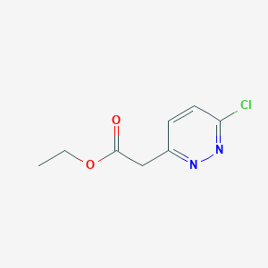 molecular formula C8H9ClN2O2 B1339429 Ethyl 2-(6-chloropyridazin-3-YL)acetate CAS No. 1023817-10-8