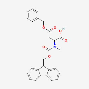 molecular formula C27H25NO6 B1339432 Fmoc-N-Me-Asp(OBzl)-OH CAS No. 131451-30-4