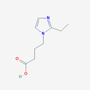 molecular formula C9H14N2O2 B1339441 4-(2-ethyl-1H-imidazol-1-yl)butanoic acid 
