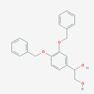 molecular formula C22H22O4 B133946 [3,4-Bis(benzyloxy)phenyl]-1,2-ethanediol CAS No. 100434-10-4