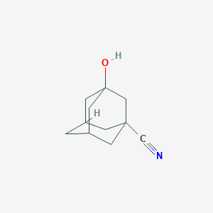 molecular formula C11H15NO B1339464 3-Hydroxyadamantane-1-carbonitrile CAS No. 59223-70-0