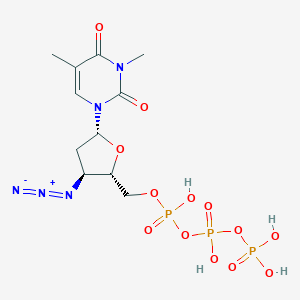 3'-Azido-3'-deoxy-3-methylthymidine 5'-(tetrahydrogen triphosphate)