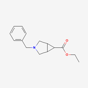 molecular formula C15H19NO2 B1339472 Ethyl 3-benzyl-3-azabicyclo[3.1.0]hexane-6-carboxylate CAS No. 186376-30-7