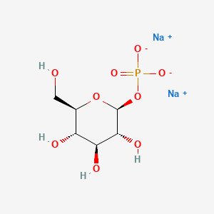 molecular formula C6H11Na2O9P B1339503 beta-D-Glucopyranose, 1-(dihydrogen phosphate), disodium salt CAS No. 83833-15-2