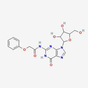 molecular formula C18H19N5O7 B13395041 N2-Phenoxyacetylguanosine 
