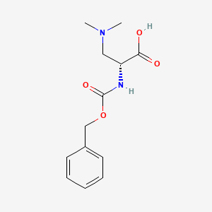 molecular formula C13H18N2O4 B13395049 Cbz-beta-N,N-dimethylamino-D-Ala 
