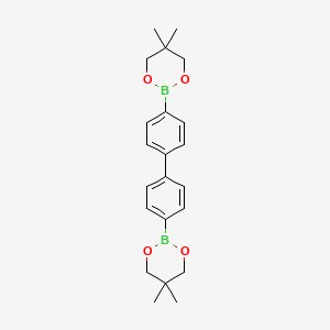 molecular formula C22H28B2O4 B1339519 4,4'-Bis(5,5-dimethyl-1,3,2-dioxaborinan-2-yl)biphenyl CAS No. 5487-93-4