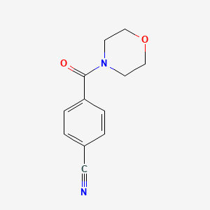 molecular formula C12H12N2O2 B1339520 4-(Morpholine-4-carbonyl)benzonitrile CAS No. 87294-97-1