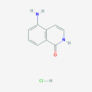 molecular formula C9H9ClN2O B1339521 5-Aminoisoquinolin-1(2H)-one hydrochloride CAS No. 93117-07-8