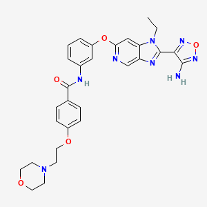 molecular formula C29H30N8O5 B1339534 GSK269962A CAS No. 925213-63-4