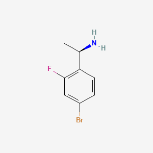 molecular formula C8H9BrFN B1339536 (R)-1-(4-Bromo-2-fluorophenyl)ethanamine CAS No. 845930-79-2