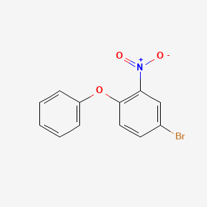 molecular formula C12H8BrNO3 B1339538 4-Bromo-2-nitro-1-phenoxybenzene CAS No. 56966-61-1