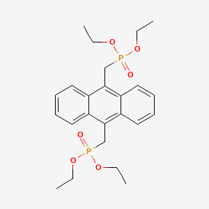 molecular formula C24H32O6P2 B1339545 9,10-Bis(diethylphosphonomethyl)anthracene CAS No. 60974-92-7