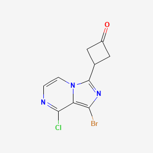 3-(1-Bromo-8-chloroimidazo[1,5-A]pyrazin-3-YL)cyclobutanone