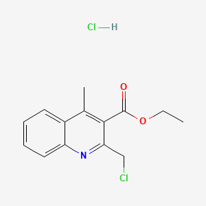 Ethyl 2-(chloromethyl)-4-methylquinoline-3-carboxylate hydrochloride