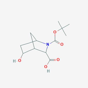 molecular formula C12H19NO5 B13395641 Azabicyclo[2.2.1]heptane-3-carboxylic acid 