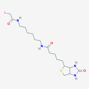 molecular formula C18H31IN4O3S B13395652 n-{6-[(Iodoacetyl)amino]hexyl}-5-[(3as,4s,6ar)-2-oxohexahydro-1h-thieno[3,4-d]imidazol-4-yl]pentanamide 