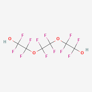 molecular formula C6H2F12O4 B13395732 2,2'-(Perfluoroethane-1,2-diyl)bis(oxy)bis(1,1,2,2-tetrafluoroethanol) 