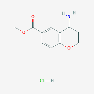 molecular formula C11H14ClNO3 B13395748 4-Amino-chroman-6-carboxylic acid methyl ester hydrochloride 