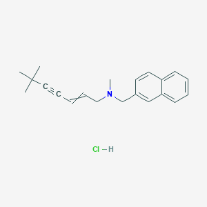 molecular formula C21H26ClN B13395760 [(2E)-6,6-dimethylhept-2-en-4-yn-1-yl](methyl)[(naphthalen-2-yl)methyl]amine hydrochloride 