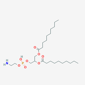 molecular formula C25H50NO8P B13395781 [3-[2-Aminoethoxy(hydroxy)phosphoryl]oxy-2-decanoyloxypropyl] decanoate 