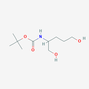 molecular formula C10H21NO4 B13395802 Tert-butyl 1,5-dihydroxypentan-2-ylcarbamate 