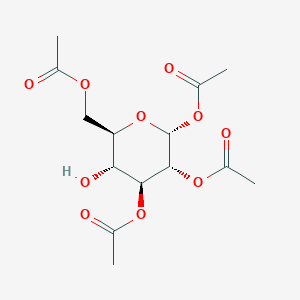 molecular formula C14H20O10 B1339582 1,2,3,6-Tetra-O-acetyl-alpha-D-glucopyranose CAS No. 55286-97-0