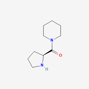 molecular formula C10H18N2O B1339584 (S)-piperidin-1-yl(pyrrolidin-2-yl)methanone CAS No. 65921-40-6