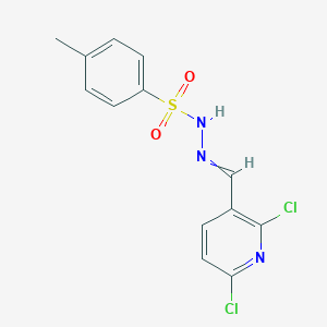 molecular formula C13H11Cl2N3O2S B13395844 N'-[(E)-(2,6-dichloropyridin-3-yl)methylidene]-4-methylbenzene-1-sulfonohydrazide 