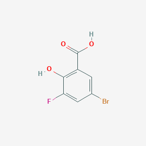 molecular formula C7H4BrFO3 B1339588 5-溴-3-氟-2-羟基苯甲酸 CAS No. 251300-29-5