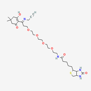 molecular formula C32H50N4O8S B13395887 Dde Biotin-PEG4-alkyne 