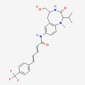 molecular formula C27H30F3N3O3 B13395907 alpha-Amyloid precursor protein modulator 