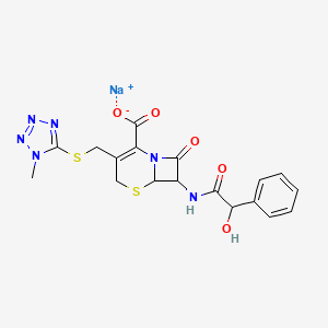 molecular formula C18H17N6NaO5S2 B13395989 Cephamandole sodium 