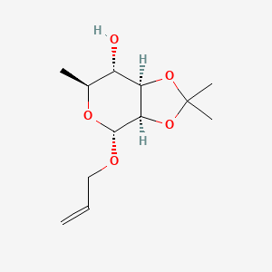 molecular formula C12H20O5 B1339599 Allyl 2,3-O-isopropylidene-a-L-rhamnopyranoside 