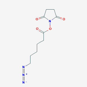molecular formula C10H14N4O4 B1339602 N3-C5-NHS ester CAS No. 866363-70-4